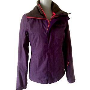 The North Face 3 In 1 Winter Hyvent Ski Jacket Womens XS Purple  No Hood